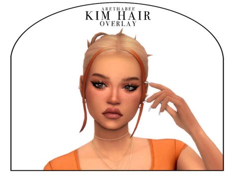 The Sims Resource Arethabee Kim Hair Overlay Package