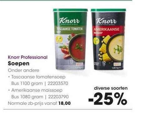 Knorr Professional Soepen Aanbieding Bij Hanos