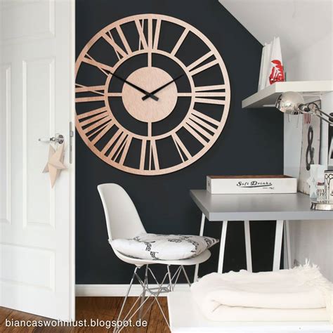 Xxl Clock Alu Dibond Copper Cm Wall Art