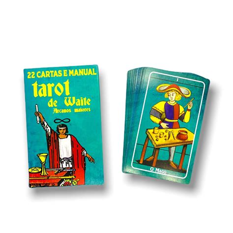 Baralho Tarot Waite Cartas Verde Arcanos Maiores E Manual Shopee