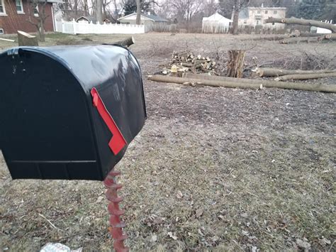 My neighbors smashed my new mailbox while cutting down their old tree