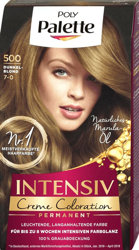 Poly Palette Intensiv Creme Coloration Nr 500 Dunkelblond 1 St Dmat