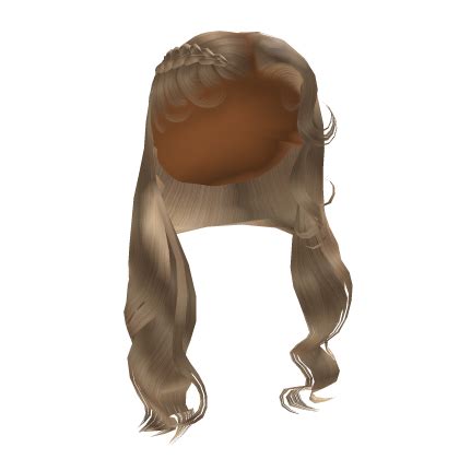 Wavy Middle Part W Braid Blonde Roblox