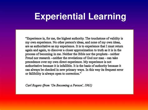 Experiential Social And Adult Learning Ppt Download