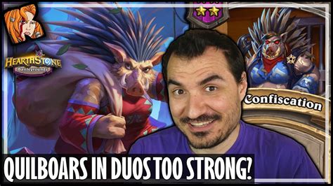 Quilboars Have To Be Nerfed Hearthstone Battlegrounds Duos Youtube