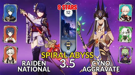 New Spiral Abyssraiden Shogun National Cyno Aggravate Floor