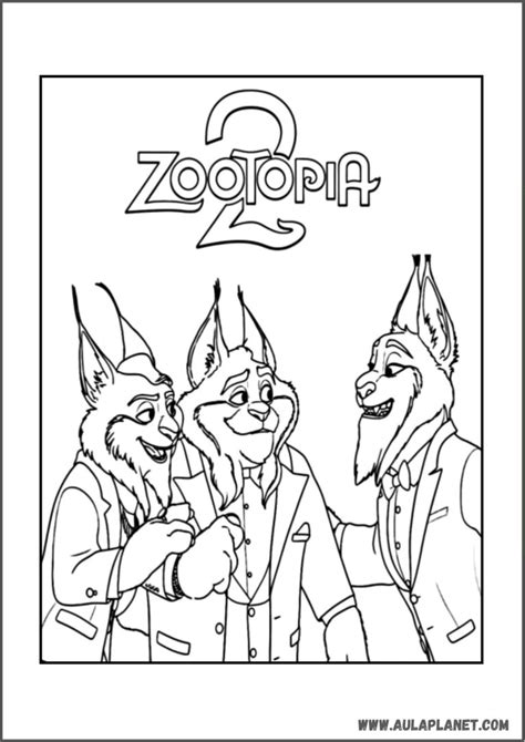 Zootopia 2 Para Colorir - Desenhos de Zootopia 2 para Colorir – PDF Grátis para Baixar e Imprimir