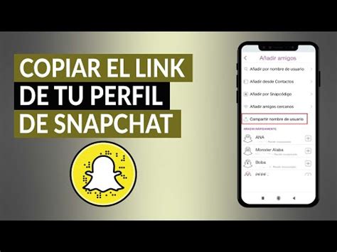 Cómo Copiar el Link de tu Perfil de Snapchat y Compartirlo Para tus