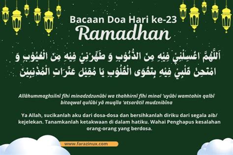 Doa Puasa Hari Ke Ramadhan Arab Latin Dan Artinya