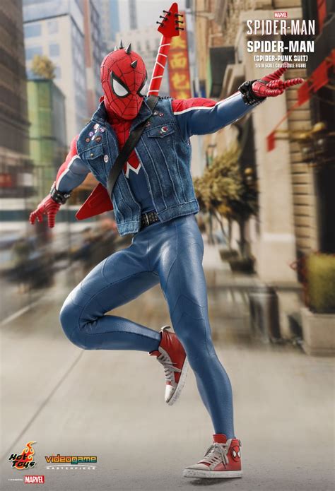 Marvels Spider Man Spider Man Punk Suit Hot Toys