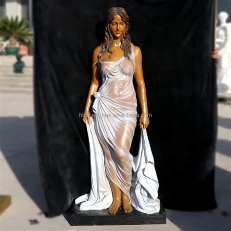 Modern Lady Statues Beautiful Large Garden Statuary Bronze Customized