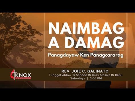 Naimbag A Damag Panagdayaw Ken Panagcararag Saturday October