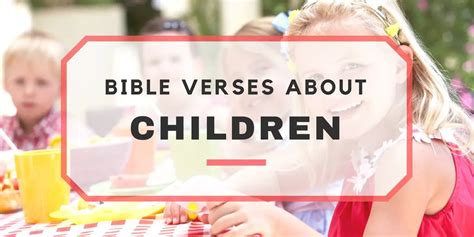 Bible Verses About Children