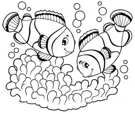 Kostenlose Ausmalbilder Unterwasserwelt — Meerestiere für Kinder