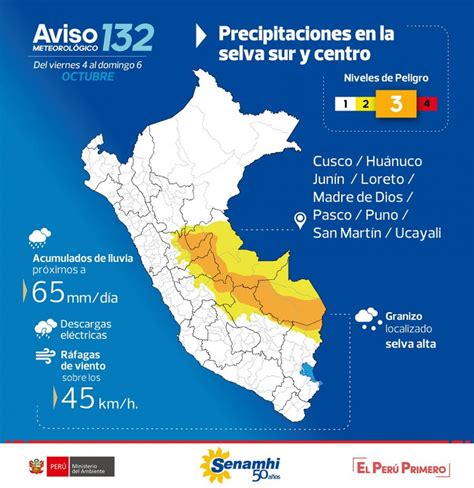 Senamhi Lluvia Viento Y Granizo Soportará La Selva Hasta El Domingo 6 Viajando Por Perú