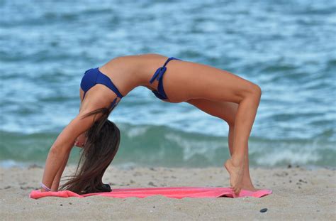 Claudia Romani In Blue Bikini Gotceleb