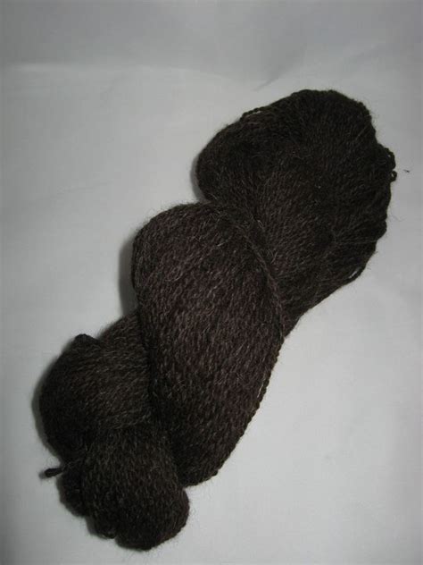 Jacob Wool Yarn Natural Color Black Brush Creek Wool Works