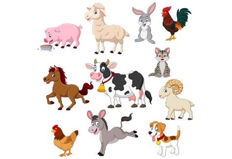 Farm Animals Clip Art Set Graphic Graphic by tigatelusiji · Creative ...