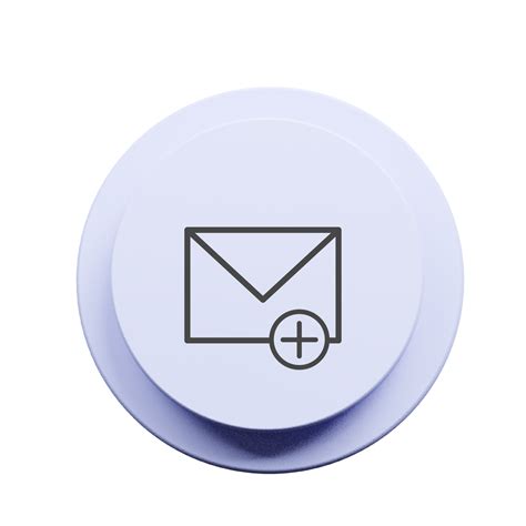Add Email icon on white cylinder 53208336 PNG