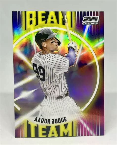 Aaron Judge Stadium Club R Fracteur D Quipe Faisceau Chrome Bt