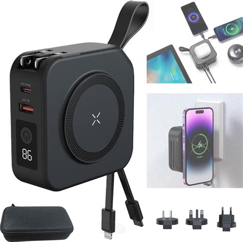 Amazon.com: PWR Travel PRO 5-in-1 Power Bank with Case Included – 10