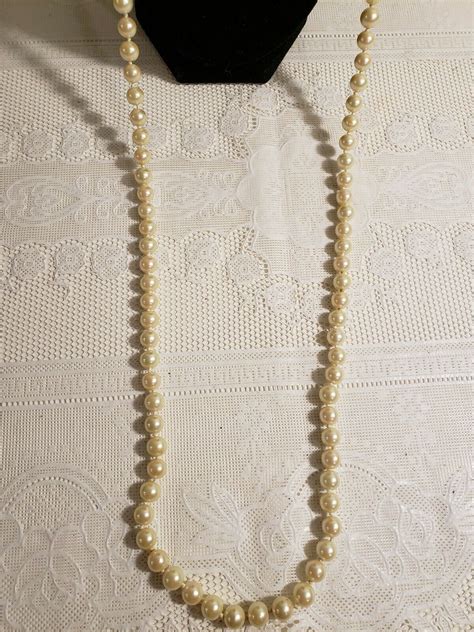 Vintage Monet Pearl Necklace Gem