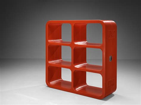 Marc Newson 'Kiss the Future' Storage Units in Red Molded Polypropylene