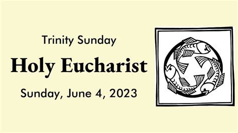 Trinity Sunday Holy Eucharist Youtube