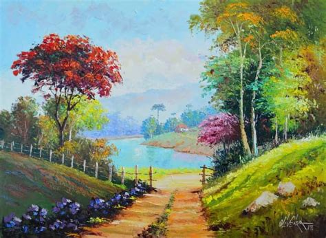 Pin de jesus gonzalez em A - PINTURA FÁCIL:PAISAJE RURAL Y CAMPO em ...