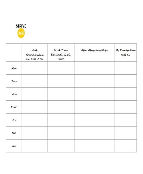 Employee Break And Lunch Schedule Template Scheduling Everything From