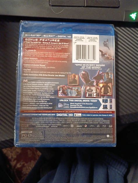 Avengers Age Of Ultron Blu Ray Disc Includes Digital Copy D