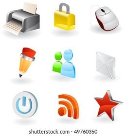 Web Icon Set Stock Vector (Royalty Free) 49760350 | Shutterstock