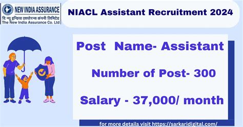 Niacl Assistant Recruitment Notification For Assistant Posts