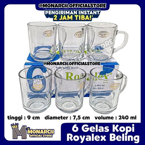 Jual Instant Gelas Kopi Beling Tebal Royalex Rx Palembang Kado