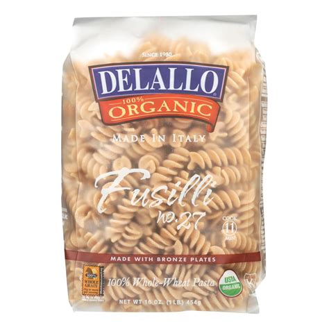 Delallo Organic Whole Wheat Fusilli Pasta Oz Walmart