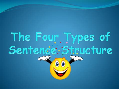 Ppt The Four Types Of Sentence Structure Powerpoint Presentation