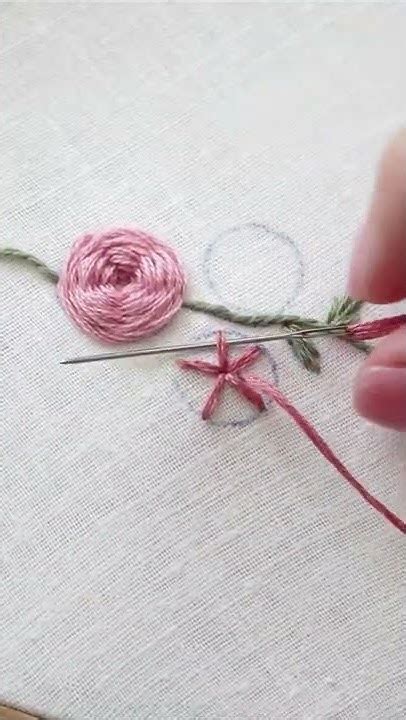 Woven Rose Hand Embroidery Youtube