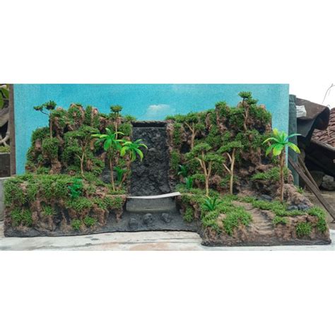 Jual Hardscape Tebing Air Terjun Buat Aquarium Ukuran 50x30x30cm