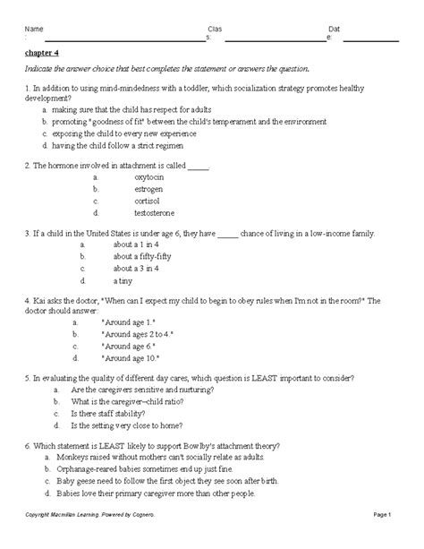Chapter 8 - study guide - : s: e: chapter 8 Indicate the answer choice