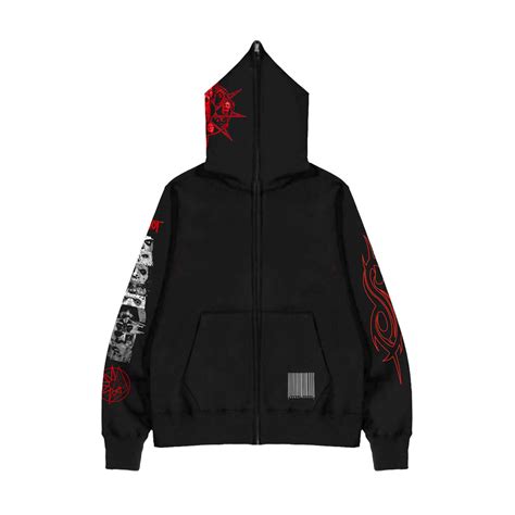 Mask + Logo Full Zip Hoodie - Slipknot Official Store