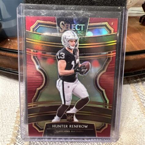 2019 Panini Select Concourse Maroon Prizm 33 Hunter Renfrow 149 RC