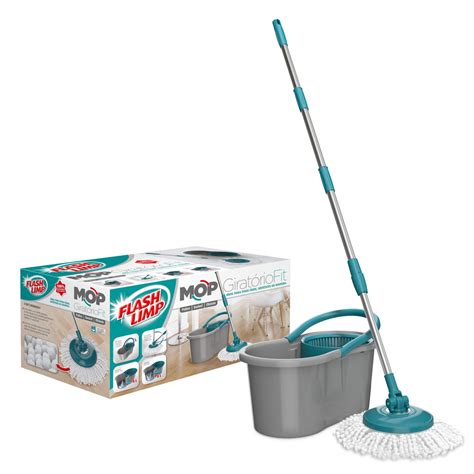 Mop Giratório Fit Flash Limp Casa Mix