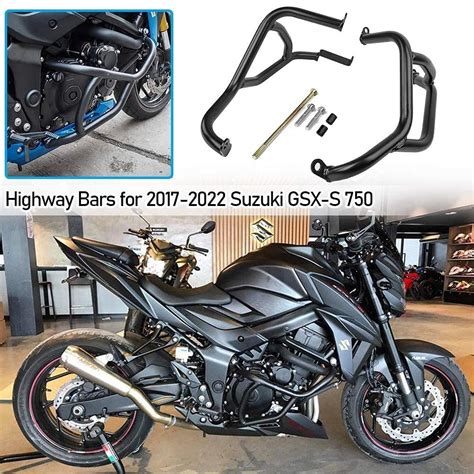 Buy Motorcycle Black Steel Highway Crash Bars Crashbar Stunt Slider