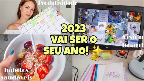 Como Fazer 2023 O Seu Ano Vision Board Hábitos Saudáveis Self Care E