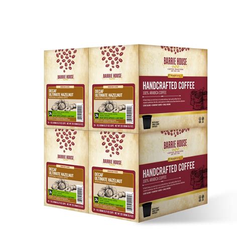 Decaf Ultimate Hazelnut Flavored Coffee Pods Barrie House