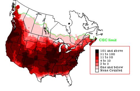 Dark-eyed Junco - Early Winter Range Map - Nature of New England