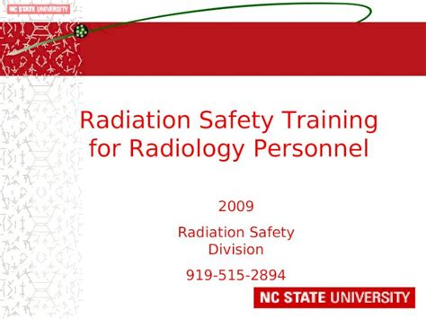 Ppt Radiation Safety Training For Radiology Personnel Dokumen Tips