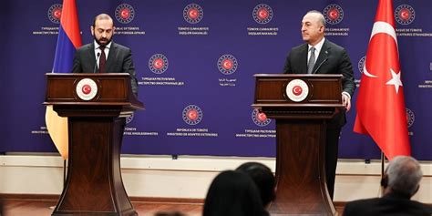 Meeting Of Foreign Minister Mevlüt Çavuşoğlu With Ararat Mirzoyan