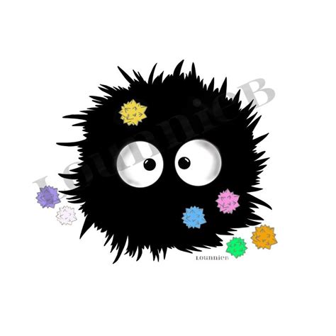 Soot Sprite Drawing Studio Ghibli Japanese Art Prints Cute