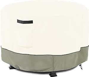 Amazon LSongSKY Patio Fire Pit Table Cover Round Waterproof 600D